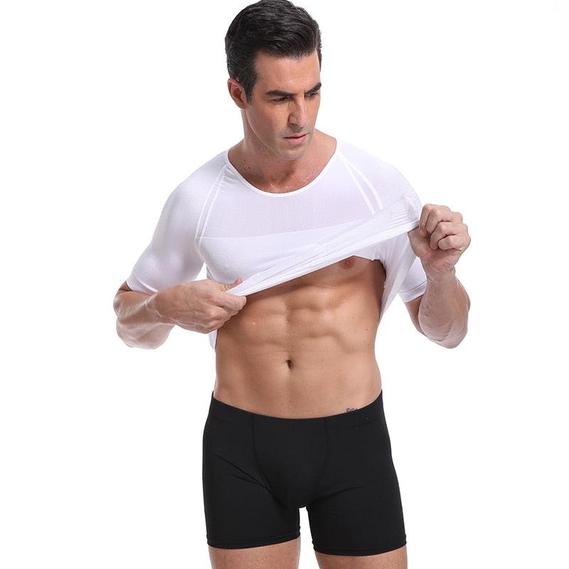 Camiseta De Compressão e Postura - Body Shaper - FOXMENS