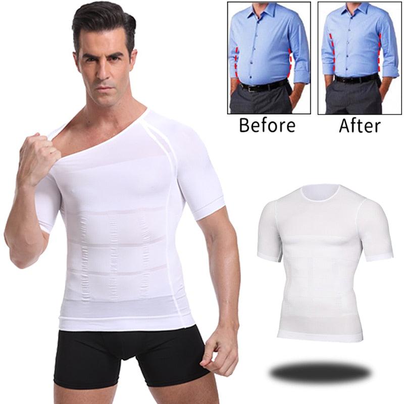 Camiseta De Compressão e Postura - Body Shaper - FOXMENS