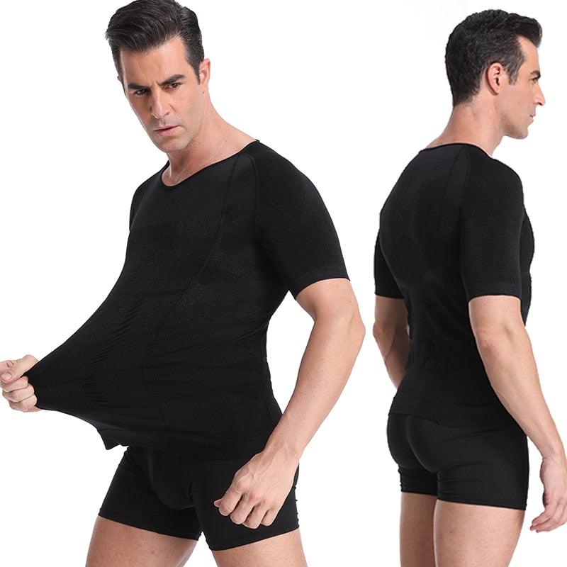 Camiseta De Compressão e Postura - Body Shaper - FOXMENS