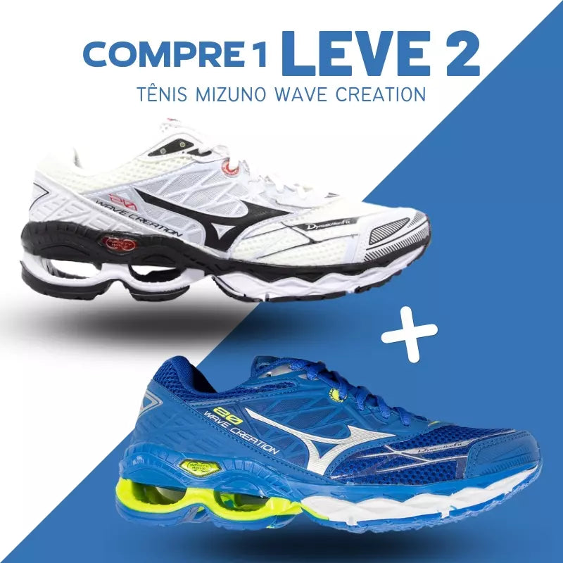 Tênis Mizuno Wave Creation Masculino [COMPRE 1 LEVE 2] + Frete Grátis + Envio Imediato + Brinde