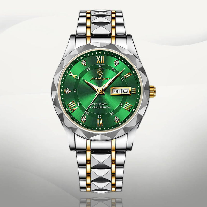 Relogio-Masculino-Dourado-Verde-Wonder-Foxmens