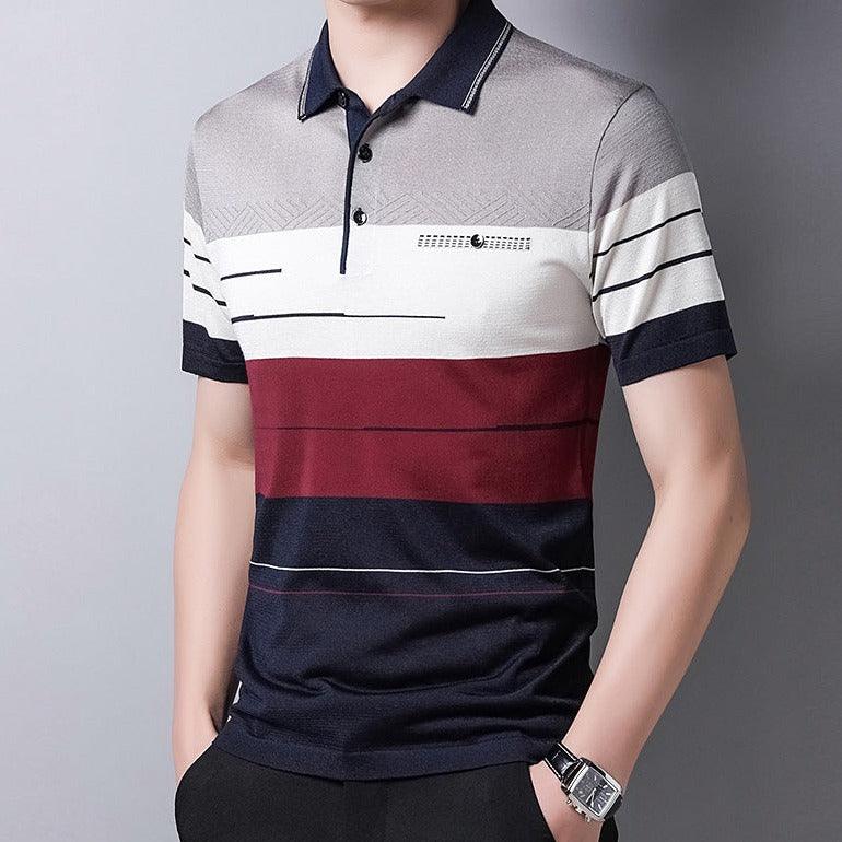 Camisa Masculina Polo Listrada Classy - FOXMENS