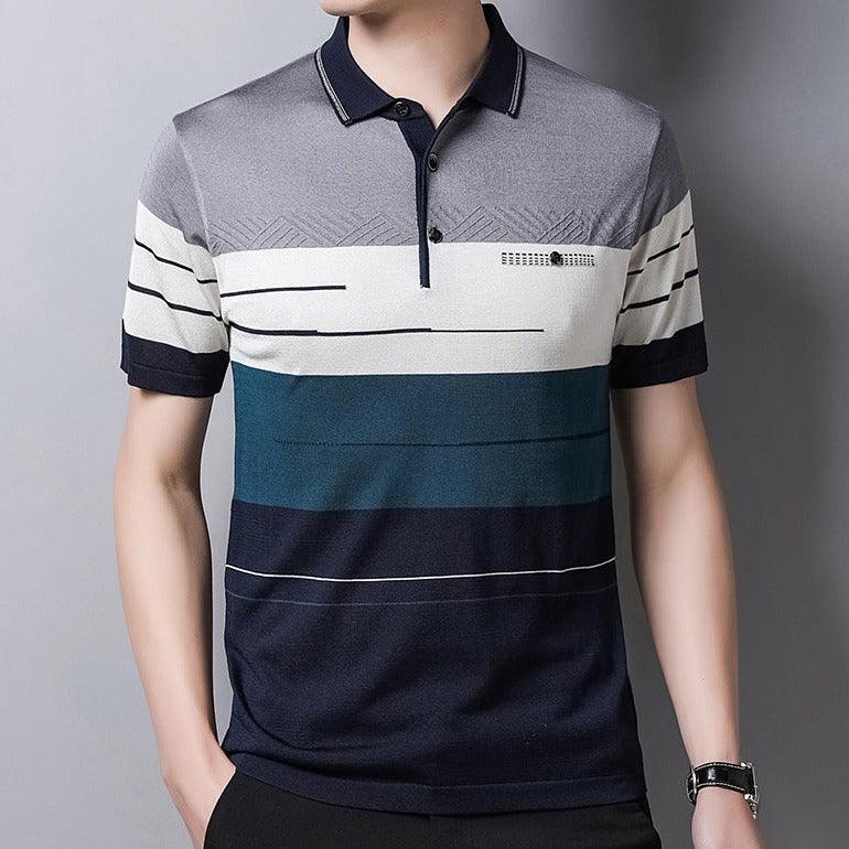 Camisa Masculina Polo Listrada Classy - FOXMENS