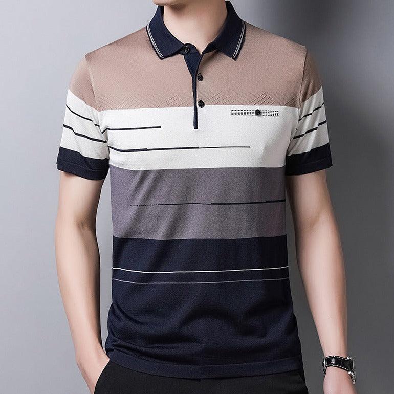 Camisa Masculina Polo Listrada Classy - FOXMENS